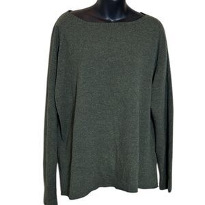 Celtic & co women’s large 100% lambswool oversized sweater green capsule